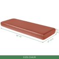 thumbnail image 3 of CHOK 2024 Housses Extensibles pour Coussins de Siège en Cuir PU 1 Pce Canapé Chocolat, 3 of 5