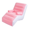 thumbnail image 1 of GROWTH TANK Folding Lazy Sofa Durable Folds Compactly Inflatable Lounge Chair Gaming Lounger Pink, 1 of 9
