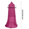 thumbnail image 3 of Round Lace Mosquito Net | Elegant White Dome Bed Canopy | 9m Circumference | 2.6m Height | Fine Polyester Mesh | Indoor/Outdoor Use | Single/Large Bed Protection, 3 of 4