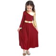 thumbnail image 3 of RUNQHUI Robe de Danse Métallique Dorée pour Filles, Prière Lituricale Rouge 10, 3 of 7