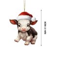 thumbnail image 2 of TopLLC Christmas Decoration Personalized Cow Gift Christmas Tree Hanging Decoration Ornaments, 2 of 4