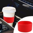 thumbnail image 3 of Dadatutu Manchon en Silicone pour Tasse - Manchon Réutilisable pour Boisson Chaude et Café / Protecteur de Tasse Résistant à la Chaleur, Housse d'Isolation pour Tasse en Verre en Silicone, Manchons de Tasse de 3,1 Pouces de Diamètre pour Boisson Chaude Glacée, Gobelets, 3 of 5