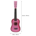 thumbnail image 3 of 23 Inch Folk Acoustic Guitar Beginner Music Instrument 6-String Guitar Kids Toy (Pink), 3 of 5