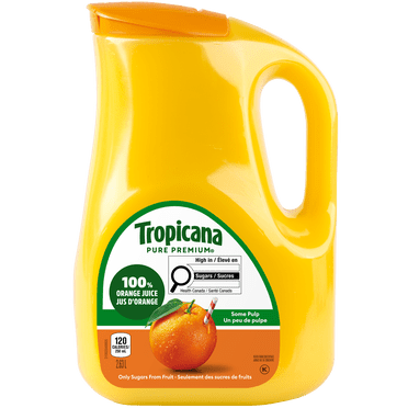 Tropicana 100% Pure Orange Juice Some Pulp, 2.63L
