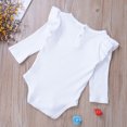 thumbnail image 5 of Faithtur Bébé Garçon Fille Manches Longues Romper Ébouriffé de Couleur Unie Body, 5 of 5