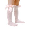 thumbnail image 1 of Kmbangi Baby Girls Knee High Socks  +Cable Knit Cotton Socks with Bow, 1 of 7