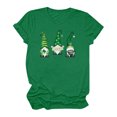 thumbnail image 4 of T-shirts de la Saint-Patrick pour Femmes Mode Saint-Patrick Imprimé Col Rond Manches Courtes T-Shirt Décontracté Haut Saint-Patrick, 4 of 4