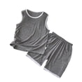 thumbnail image 1 of TIWEKE Pyjama en Modal pour Filles, Pyjama Mince Sans Manches à Col Rond, Tenue d'Intérieur pour Enfants, Pyjama pour Filles Taille 3-4 Ans, 1 of 4