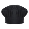 thumbnail image 1 of TOPTIE Chef Hat for Kid & Adult, Cotton Elastic Adjustable Kitchen Cooking Baking Hat-Black-M, 1 of 7