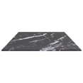 thumbnail image 3 of vidaXL Table Noire 100x50 cm Verre Trempé 6mm avec Design Marbre, 3 of 4