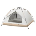 thumbnail image 1 of Quick Open Tent, Easy Pop Up Tent Automatic Rainproof  for Camping White Single Layer, 1 of 8