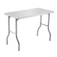 thumbnail image 1 of BeesClover Commercial Worktable Workstation, Stainless Steel Folding Table with Metal Adjusting Foot for Kitchen, 1 of 7