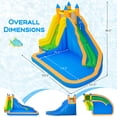 thumbnail image 2 of Costway Inflatable Water Slide Mighty Bounce House Jumper Castle Moonwalk Without Blower, 2 of 10