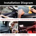thumbnail image 3 of 6.6ft EL Wire Reduce Noise Neon Light EL Wire 360° Lighting Car LED Light(Red), 3 of 6