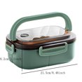 thumbnail image 3 of REK Lunch Bento Isolé à Double Couche avec Compartiments Vaisselle Durable pour Micro-Ondes, 3 of 4