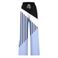 thumbnail image 4 of Pants for Women, Womens Fashionable Striped Printed Drawstring Wide Leg Pants, 4 of 4
