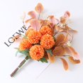 thumbnail image 4 of Artificial Flower Charming Exquisite Faux Silk Realistic Nordic Style Flower Bouquet for Home, 4 of 10