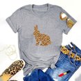 thumbnail image 1 of Hauts d'Été Grande Taille pour Femmes, Mode Décontractée pour Femmes, T-shirt à Manches Courtes et Col Rond Imprimé pour Pâques, T-shirt à Col en V pour Femmes en Liquidation, 1 of 3