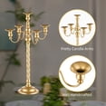 thumbnail image 3 of Nuptio Gold Candelabra for Wedding Decoration 5-Arms Floor Candlestick Holder 21", 3 of 5