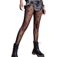 thumbnail image 1 of ORUYROP Women's Patterned Fishnet Tights High Waist Pantyhose Floral Stockings, 1 of 6