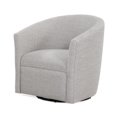 thumbnail image 3 of Comfort Pointe Fauteuil d'Appoint Pivotant en Tissu Polyester Beige Avoine de Mer Lynton, 3 of 7