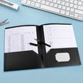 thumbnail image 5 of JJBNSH Durable Heavy Duty File Folders with Business Card Plastic Folders With Pockets Heavy Duty Pocket Folders Letter Size File Folders For Documents Office School, 5 of 5