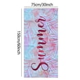 thumbnail image 2 of Sandproof Beach Blanket Lightweight Microfiber Beach Towel Super Lightweight Colorful Bath Towel Sandproof Beach Blanket Multi-Purpose Towel for Travel Swimming Pool 30X60 Inch, 2 of 4