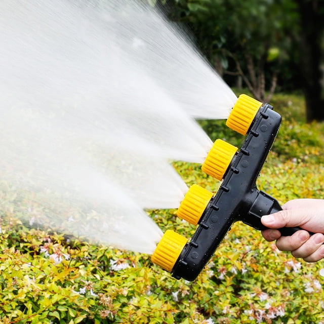 Arroseur de Jardin Réglable à 4 Buses - Atomiseur de 20 cm pour Fleurs et Légumes