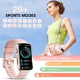 thumbnail image 4 of 1.47" Smartwatch for Women Men with Multiple Sport Modes Step Counter, Fitness Tracker Bluetooth Calls (Make/Answer), IP68 Waterproof, Fitness Watch Compatible with Android and iPhone, Pink, 4 of 6