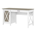 thumbnail image 1 of Bush Furniture Key West - Desk - rectangular - pure white, shiplap gray, 1 of 11