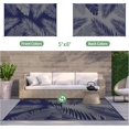 thumbnail image 2 of Outdoor Rug  for Patios   Reversible Outdoor Plastic Straw Camping Rug Carpet  Large Area Rugs Mats for RV  Camper  Deck  Balcony  Porch  Backyard  Beach  Picnic. Leaf, 2 of 7
