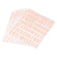 thumbnail image 1 of Uxcell 1 inch Self Adhesive Waterproof Vinyl Letter Number Sticker Set, 8 Sheet Light Pink, 1 of 6