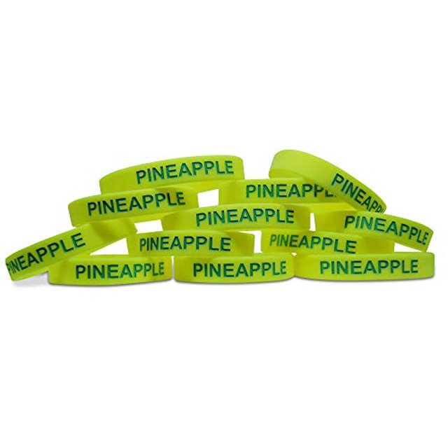 Novel Merk Ananas Fruit Jaune 12 Pcs Bracelet Accessoire de Fête & Prix Carnaval