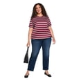 thumbnail image 2 of Lane Bryant Women's Plus Crew-Neck T-Shirt, 2 of 6