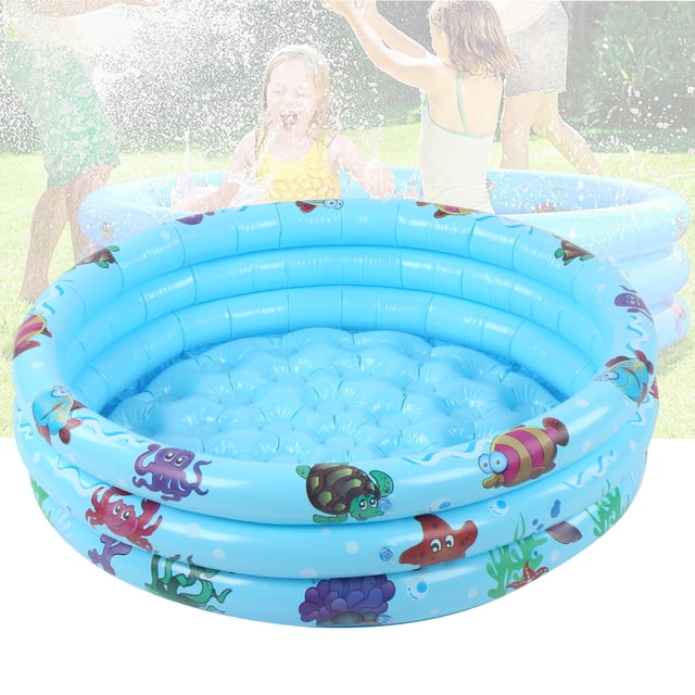 Ymiko Children Round Pool,Indoor Outdoor Baby Swimming Pool Round Inflatable Children Water Game Play Pool Blue,Baby Pool