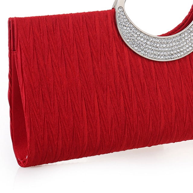maskred Sac à Main de Soirée Robuste et Durable Compagnon Fiable pour Sortie Nocturne Polyester Pochettes pour Femmes Sac de Soirée Bons Cadeaux Noir 1 Ensemble