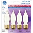 thumbnail image 1 of GE Lighting Canada 25W Bent Tip Soft White Bulbs, 1 of 1