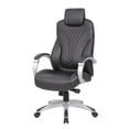 thumbnail image 4 of Scranton & Co Contemporary Executive Hinged Arm Chair in Black, 4 of 6