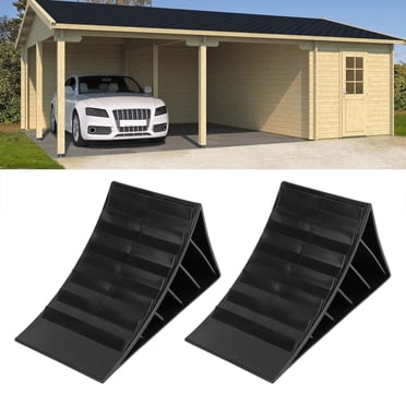 Wheel Chock Wedge, Improved Grip Portable 2Pcs Heavy Duty Wheel Chock with Handle for Boat Trailer