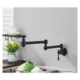 thumbnail image 1 of Brass Kitchen Faucet Brushed Gold Sing Cold Kitchen Sink Water Tap Single Handle Mixer Tap 360 Rotation Wall Mounted ,Easy to Install, 1 of 7