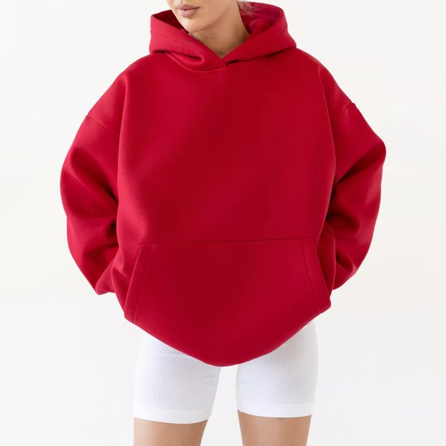 IMENGL Hoodies oversized sweatshirts pullover, Red M, Size M-XL