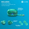 thumbnail image 4 of JLab GO Pop ANC Bluetooth Earbuds, Charging Case, Transparent Teal, 4 of 7