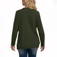thumbnail image 4 of HAiming Womens Knit Cardigan Long Sleeve Button down V Neck Solid Color Lightweight Sweaters with Pockets, 4 of 4