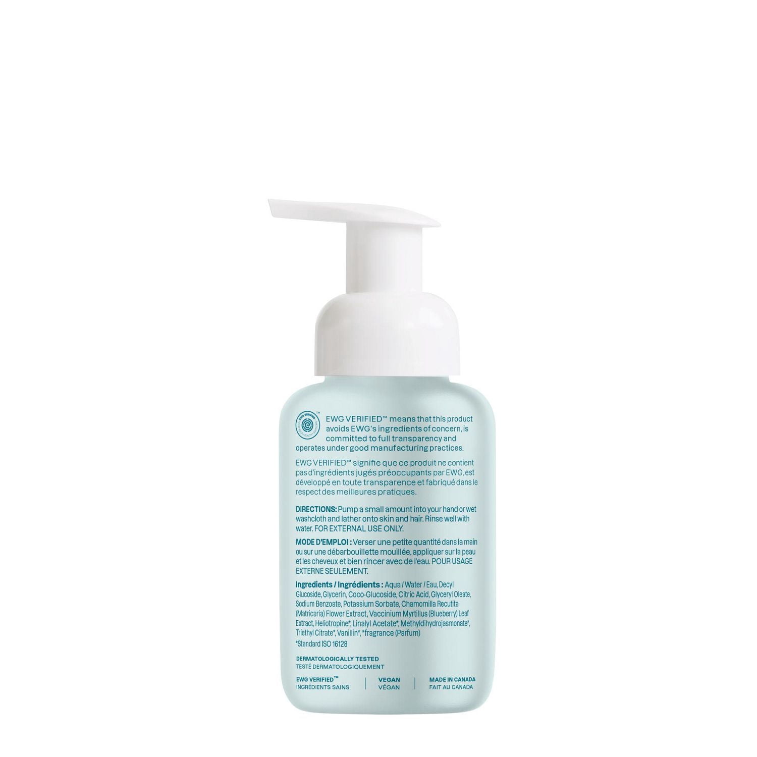 ATTITUDE baby leaves, Nettoyant Mousse Cheveux et Corps, Bonne Nuit, 295 mL