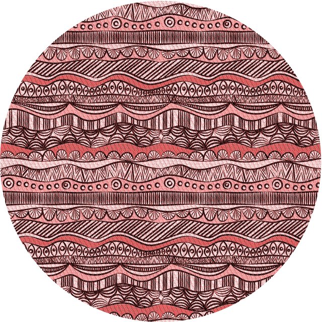 Ahgly Company Tapis d'Intérieur Lavables en Machine Pastel Transitionnel Rose, 3' Carré