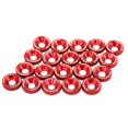 thumbnail image 4 of JDMSPEED 20 Pcs Kit de Déguisement pour Garde-Boue en Aluminium Rouge CNC, 4 of 10