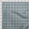 thumbnail image 4 of oneOone Polyester Spandex Aqua Blue Fabric Check Sewing Material Print Fabric By The Yard 56 Inch Wide, 4 of 4