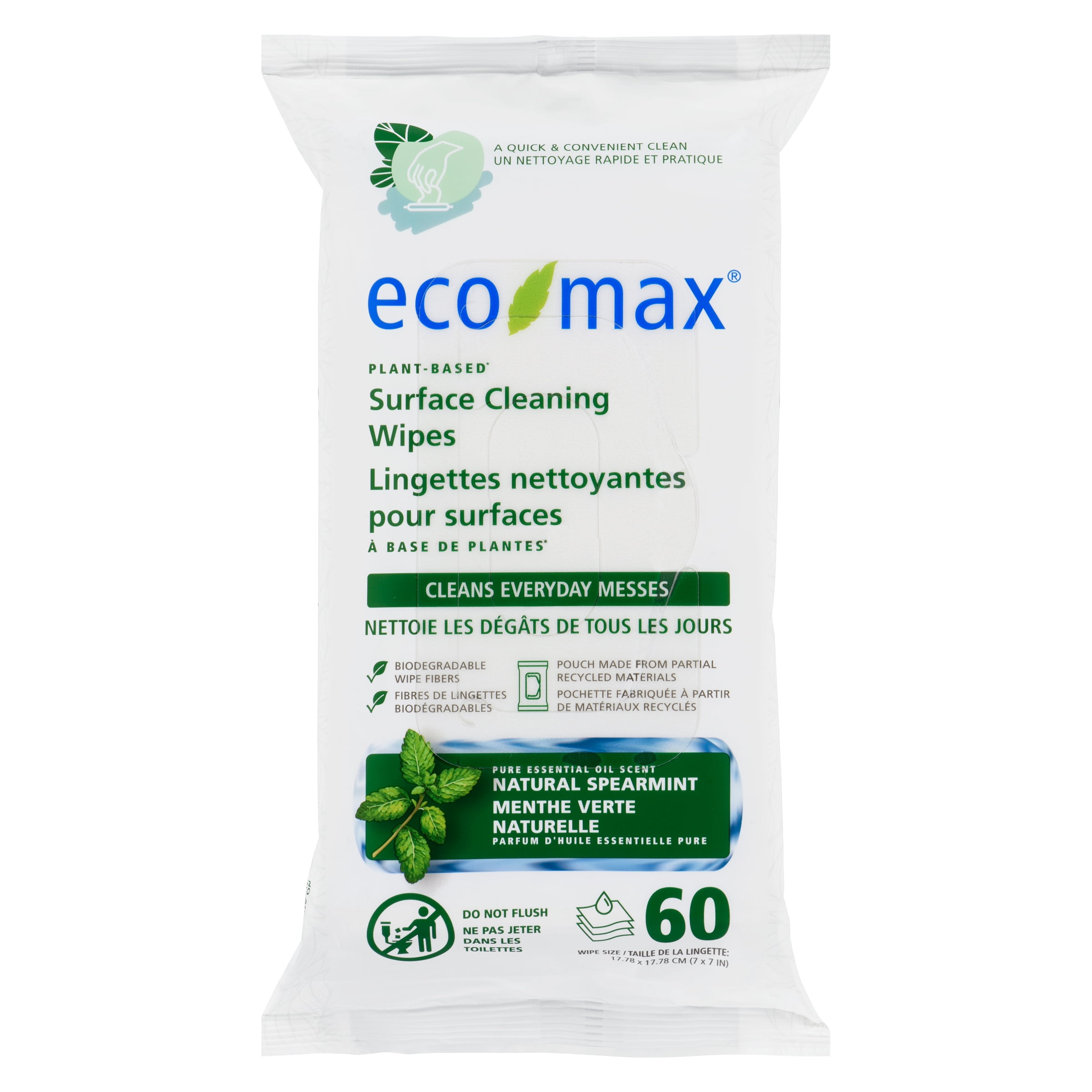 ECO-MAX Lingettes de SURFACE 60ct
