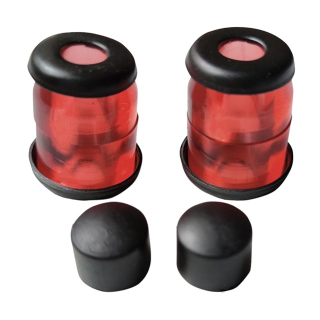 koolsoo Bague de Reconstruction en PU 4x pour Plateau/camion de Planche à Roulettes 15x15 mm Rouge Noir