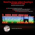 thumbnail image 4 of Key Cap Fancy LED Gaming Mechanical Keyboard Steampunk Typewriter  Key Cap 104 Keys Backlit Classy Player Stylized, 4 of 9